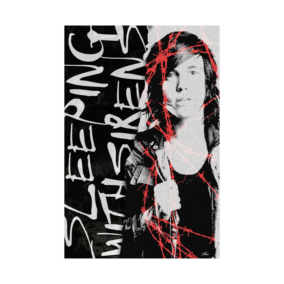Sleeping With Sirens Kellin Quinn Red Poster