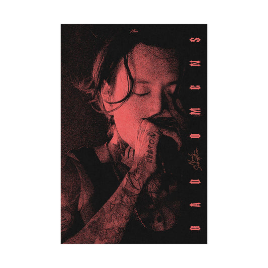 Bad Omens Noah Sebastian Poster Crimson Red