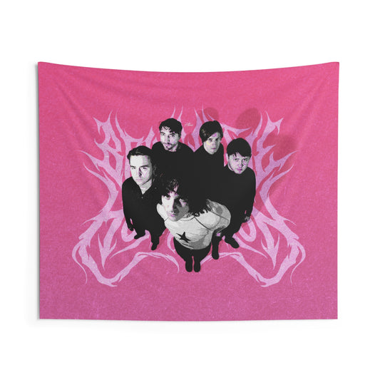 Bring Me the Horizon Logo Pink Tapestry