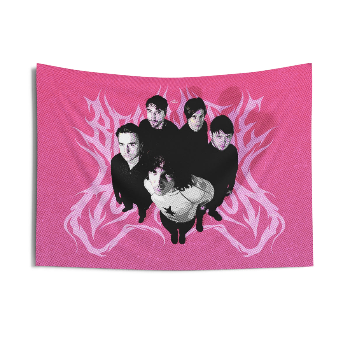Bring Me the Horizon Logo Pink Tapestry