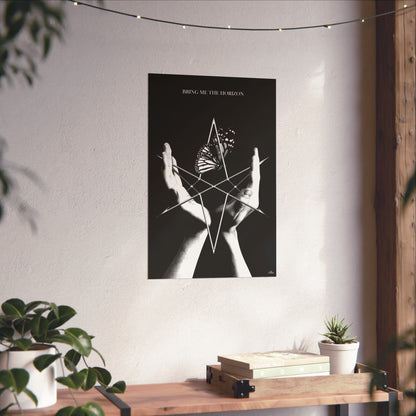 Bring Me the Horizon Unicursal Hexagram Hands Poster