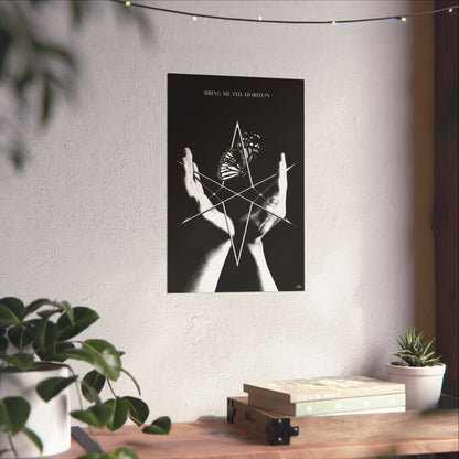 Bring Me the Horizon Unicursal Hexagram Hands Poster