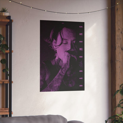 Bad Omens Noah Sebastian Poster Purple