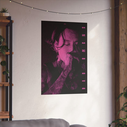 Bad Omens Noah Sebastian Poster Pink