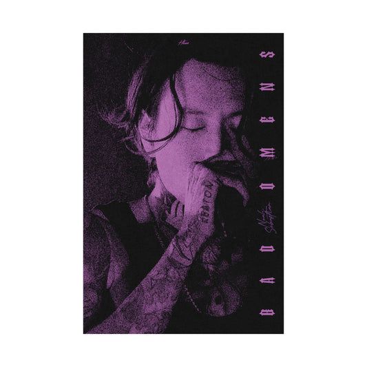 Bad Omens Noah Sebastian Poster Purple