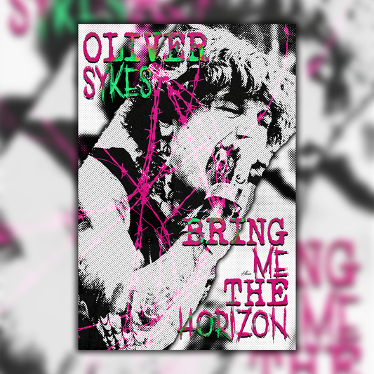 Bring Me the Horizon Oliver Sykes Pink Poster