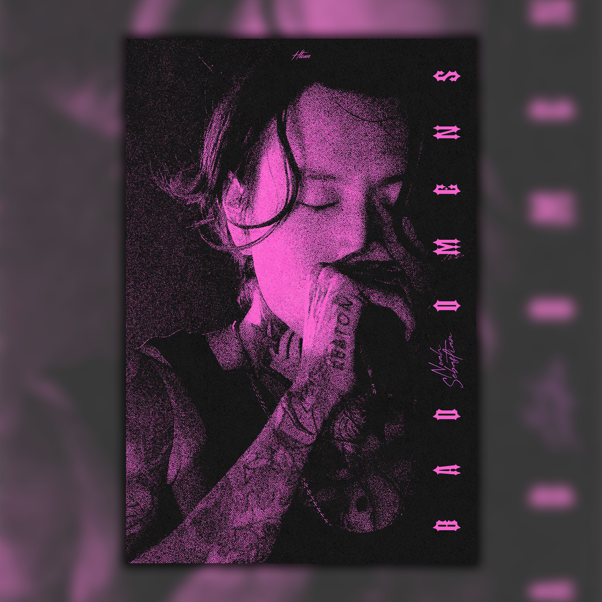 Bad Omens Noah Sebastian Poster Pink