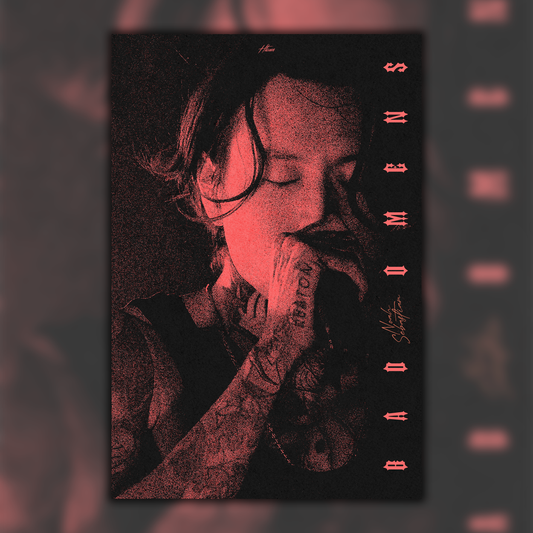 Bad Omens Noah Sebastian Poster Crimson Red