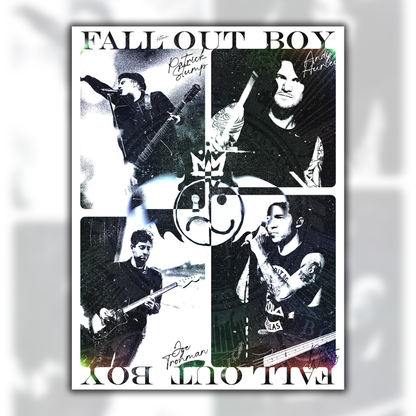 Fall Out Boy Collage Poster