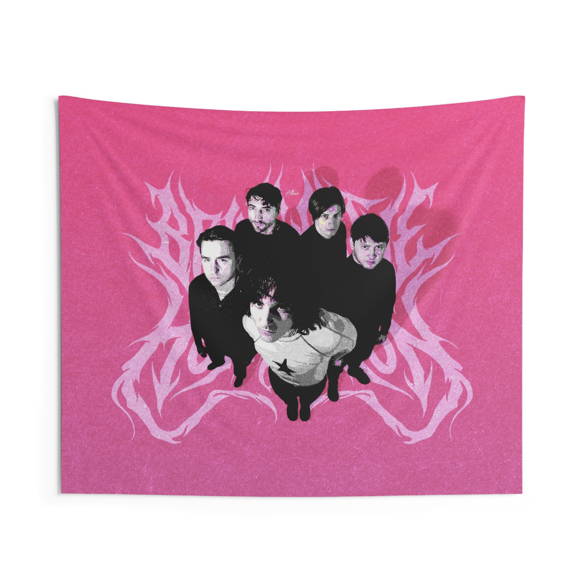 Bring Me the Horizon Logo Pink Tapestry
