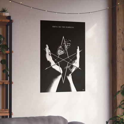 Bring Me the Horizon Unicursal Hexagram Hands Poster