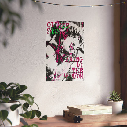Bring Me the Horizon Oliver Sykes Pink Poster