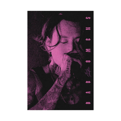 Bad Omens Noah Sebastian Poster Pink